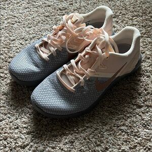 Nike Gray and Pink Athletic Shoes for Performance